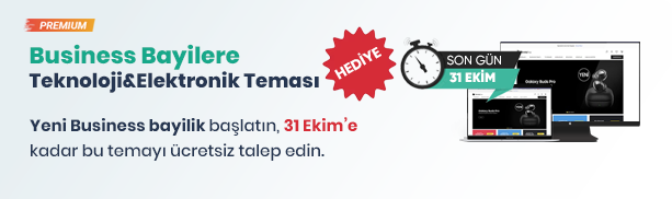 Business Bayilik Hediye Avantajı: <br>Teknoloji & Elektronik E-ticaret #1